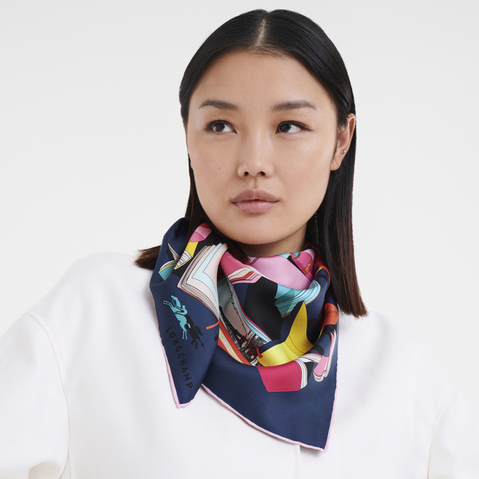 Silk scarf 90 Fall-Winter 2023 Collection Multicolor (50612SOI080 ...
