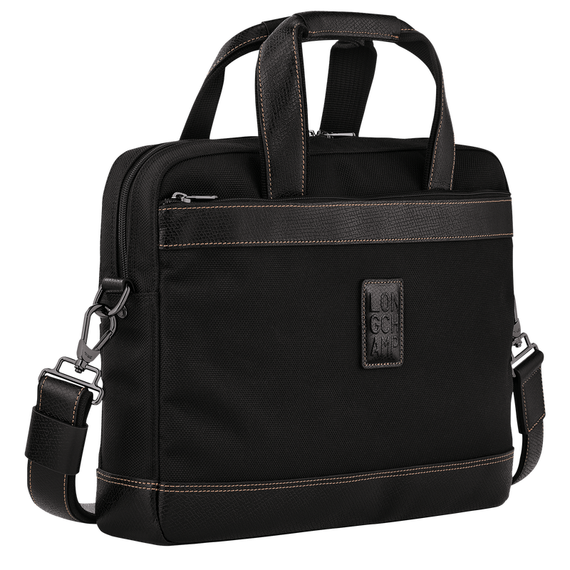 Boxford S Briefcase , Black - Recycled canvas  - View 3 of  5