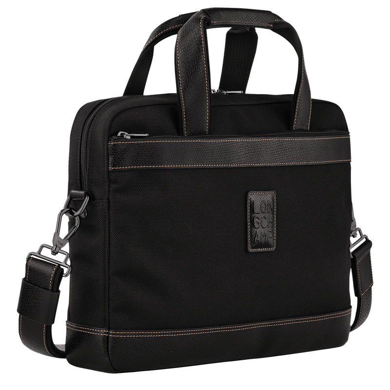 Boxford S Briefcase , Black - Recycled canvas  - View 3 of 5