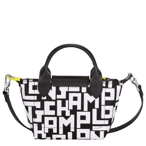Le Pliage LGP 手提包 XS , 黑/白色 - 帆布 - 查看 4 4