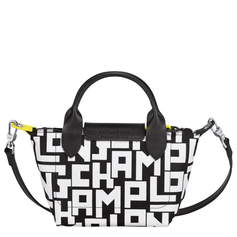 Le Pliage LGP 手提包 XS , 黑/白色 - 帆布  - 查看 4 4