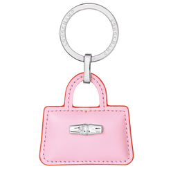 Schlüsselanhänger Roseau , Leder - Pink