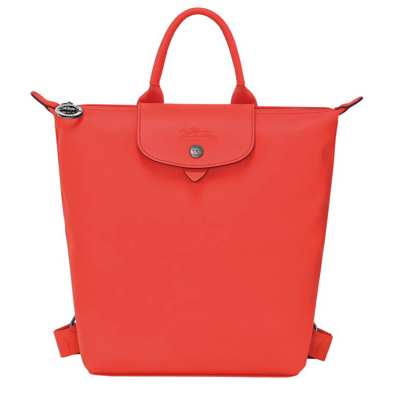 Rucksack S Le Pliage Xtra , Leder - Orange  - Ansicht 1 von 5