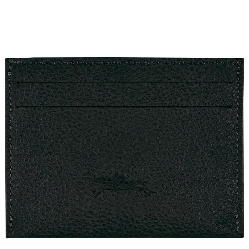 Le Foulonné Cardholder , Black - Leather  - View 2 of 3