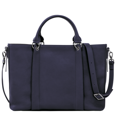 Longchamp 3D Tas met handgreep aan de bovenkant M, Bosbessenblauw