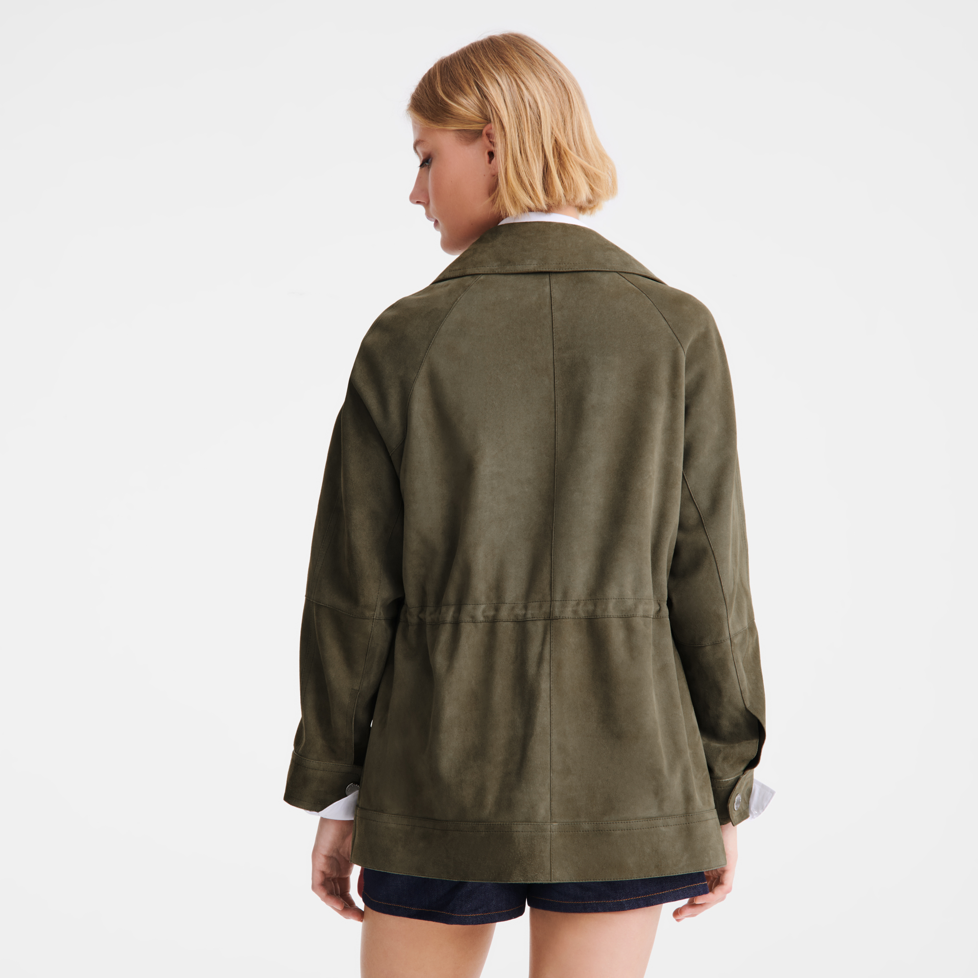 Safari jacket Khaki - Leather 6 US | Longchamp US