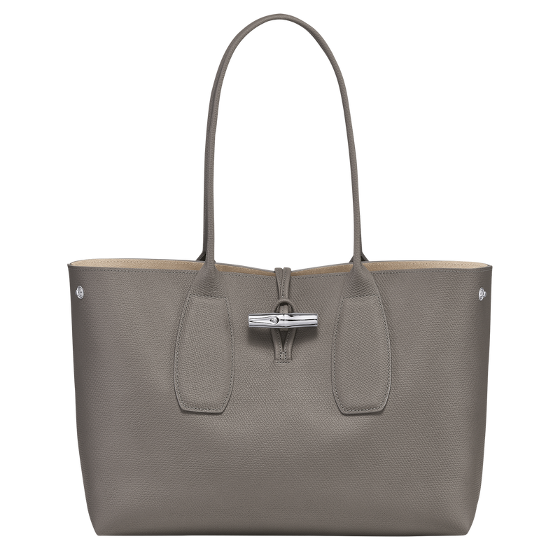 Le Roseau L Tote bag , Turtledove - Leather  - View 5 of  6