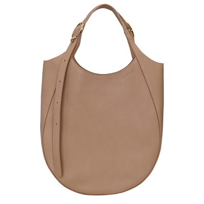 Sac cabas XL Le Foulonné , Cuir - Biscuit