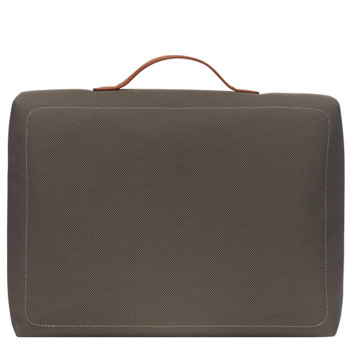 Boxford S Briefcase , Brown - Recycled canvas - View 4 of  4