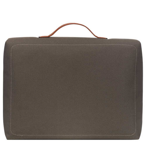 Boxford S Briefcase , Brown - Recycled canvas - View 4 of  4