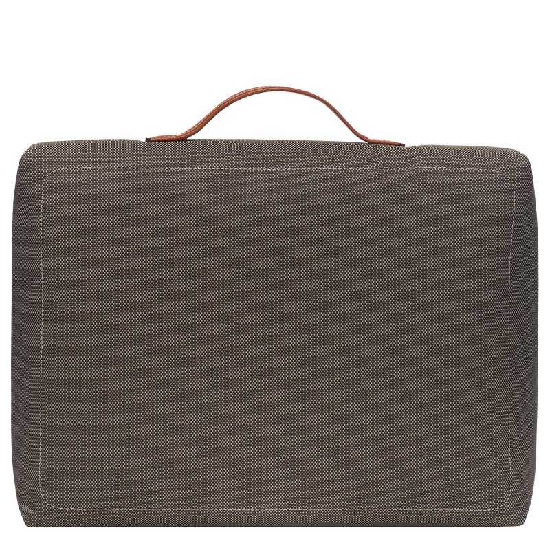 Boxford S Briefcase , Brown - Recycled canvas  - View 4 of 4