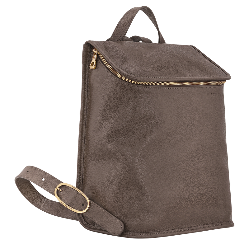 Le Foulonn&eacute; M Backpack , Taupe - Leather  - View 3 of  6