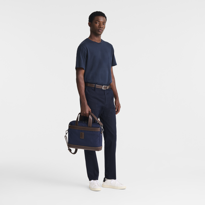 Aktentasche S Boxford , Recyceltes Canvas - Blau