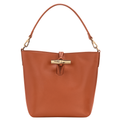 Le Roseau XS Bucket bag , Bark - Leather