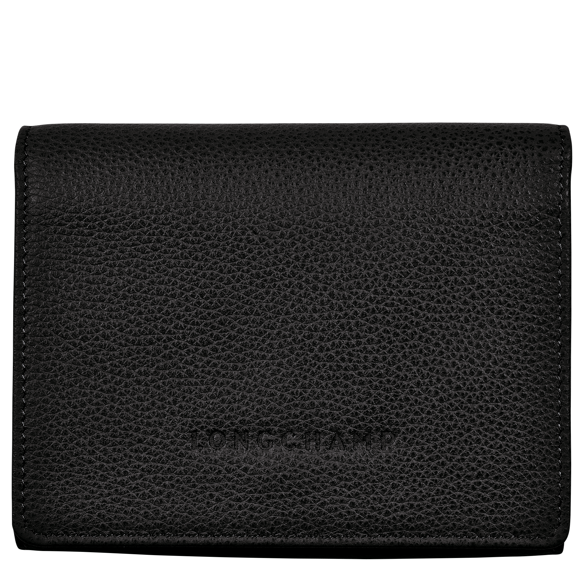 Le Foulonné Brieftasche im Kompaktformat, Schwarz