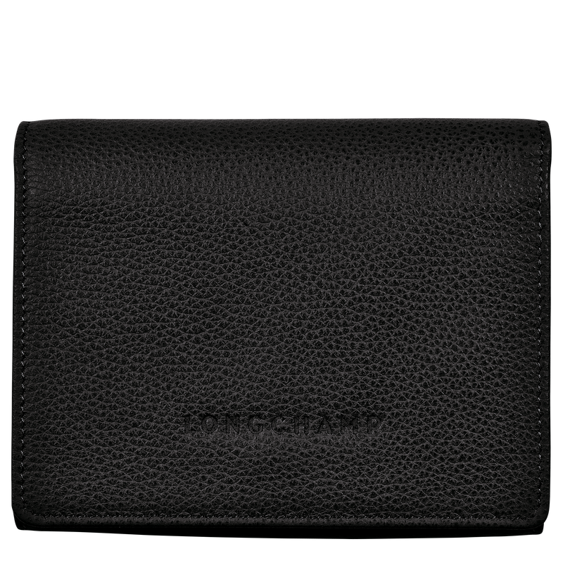 Le Foulonné Wallet , Black - Leather  - View 1 of  4