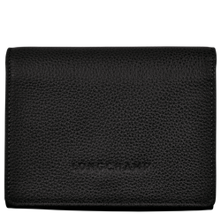 Le Foulonné Brieftasche im Kompaktformat, Schwarz