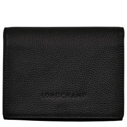 Le Foulonné Wallet , Black - Leather