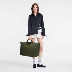 Le Pliage Green Reistas M , Groen - Gerecycled canvas