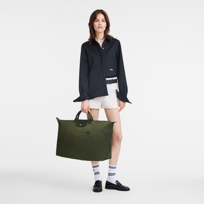 Le Pliage Green Bolsa de viaje XL , Lona reciclada - Bosque