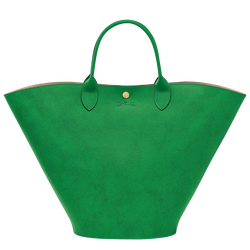 Épure XL Tote bag , Green - Leather