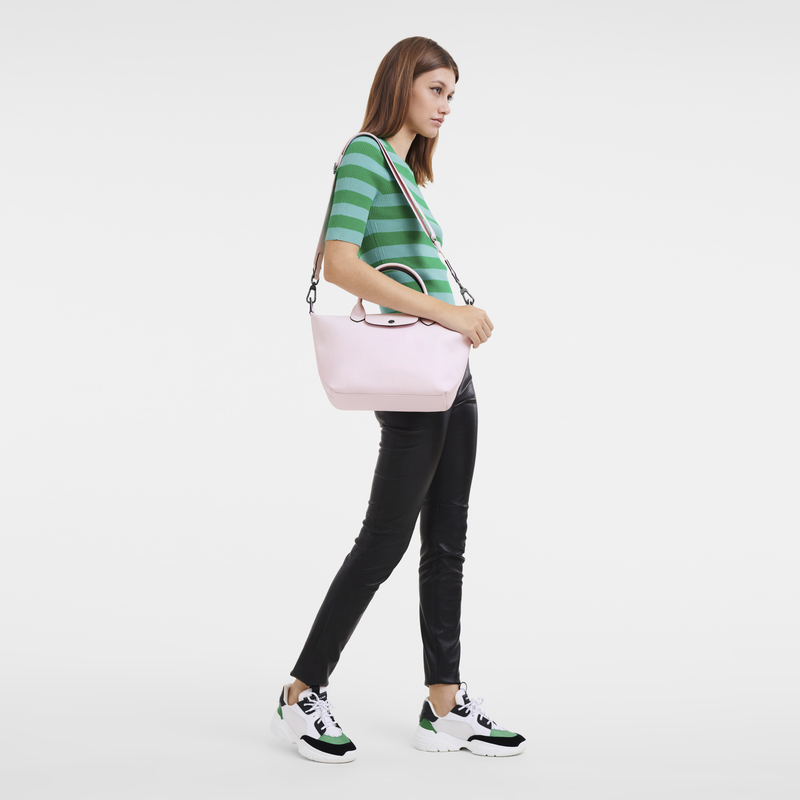 Le Pliage Xtra S Handbag , Petal Pink - Leather  - View 2 of  6