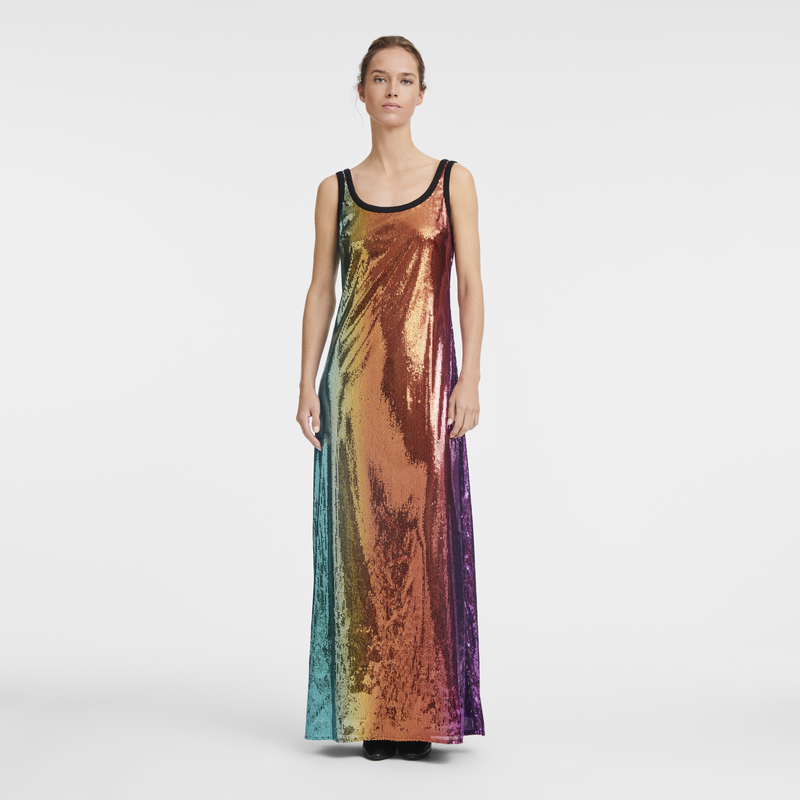 Long dress , Multicolor - Sequin  - View 2 of 8