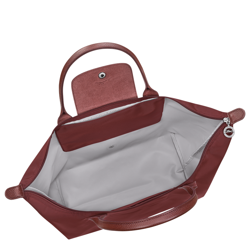 Le Pliage One L Handbag , Burgundy - Canvas  - View 4 of  6