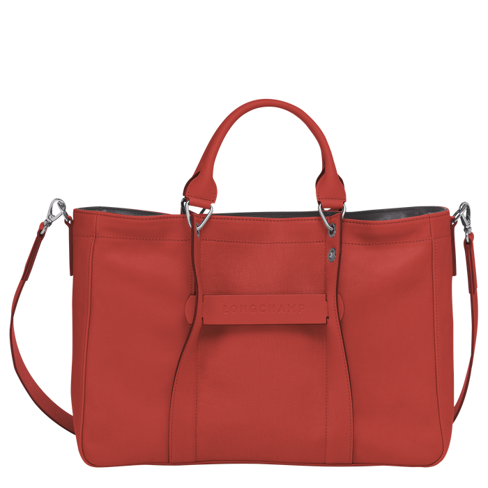 Longchamp 3D Top handle bag M, Terracotta