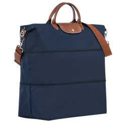 Le Pliage Original Travel bag expandable , Navy - Recycled canvas