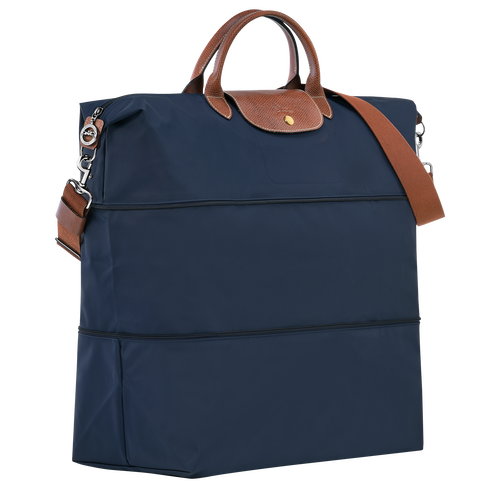 Le Pliage Original Travel bag expandable , Navy - Recycled canvas - View 3 of  8