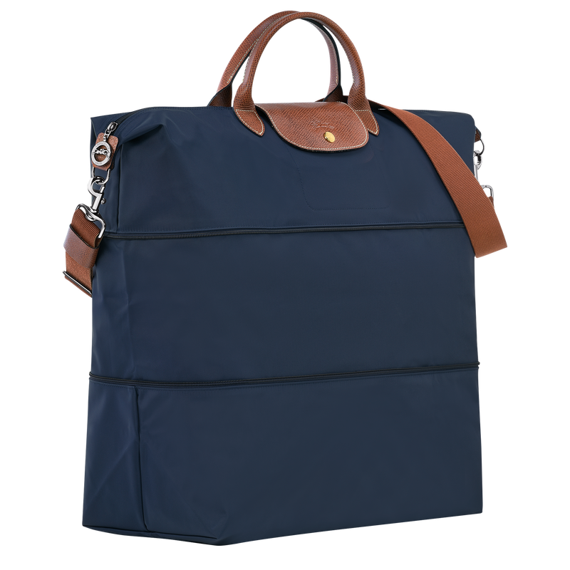 Le Pliage Original 可擴展旅行袋 , 海軍藍 - 再生帆布  - 查看 3 8