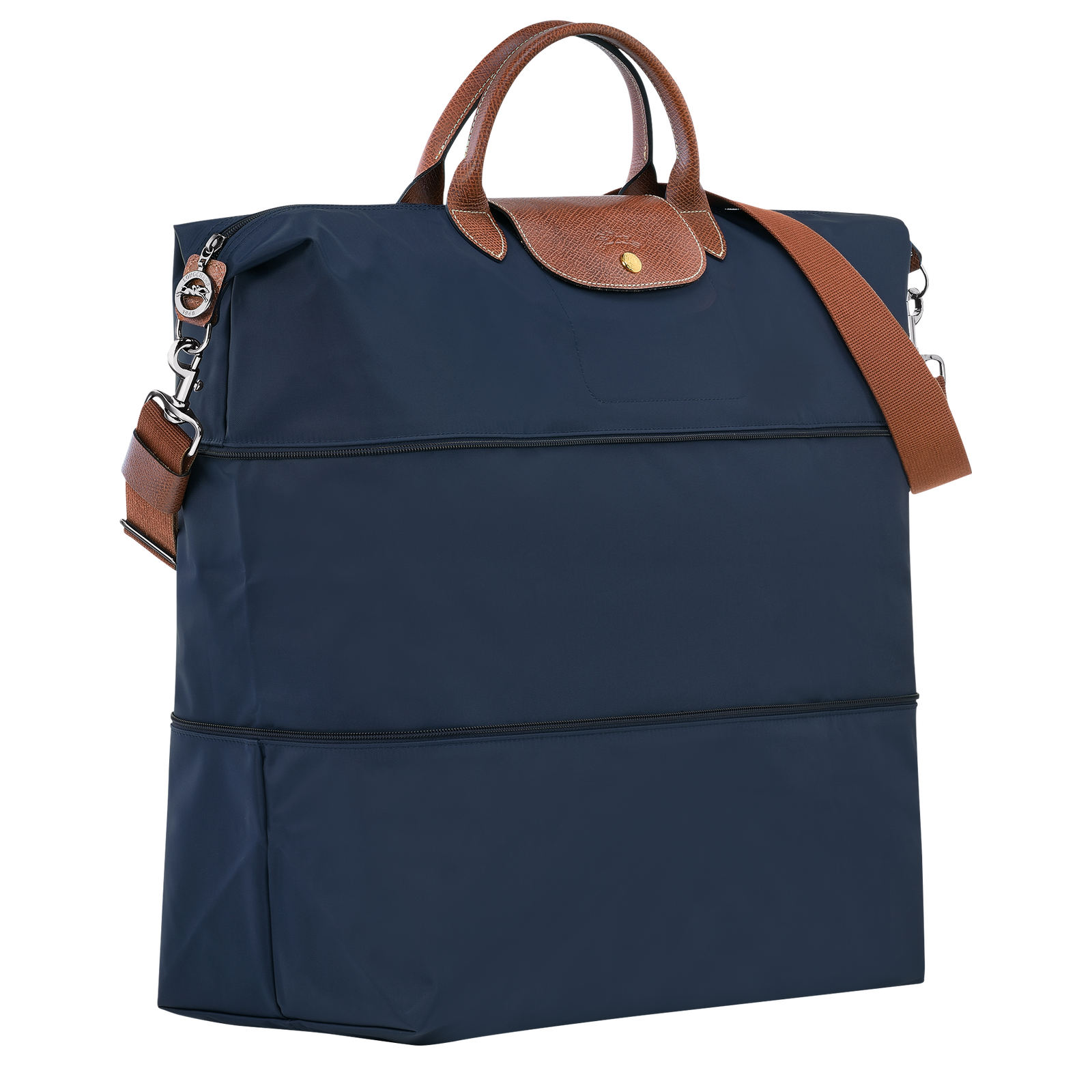 Le Pliage Original Travel bag expandable Navy Recycled canvas