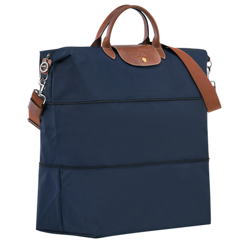 Le Pliage Original Travel bag expandable , Navy - Recycled canvas - View 2 of  5