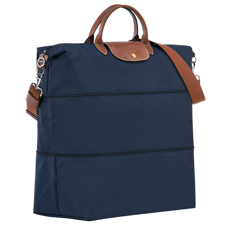 Le Pliage Original Travel bag expandable , Navy - Recycled canvas  - View 2 of  5