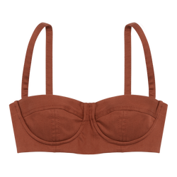Bra , Terracotta - Gabardine