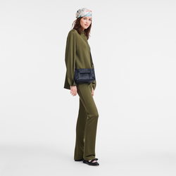 Longchamp 3D 斜背袋 S , 黑色 - 皮革