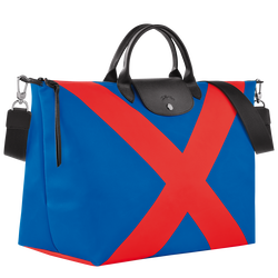 Le Pliage Collection Travel bag S, Cobalt/Red