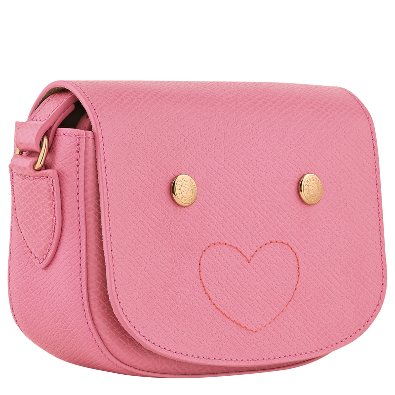 Borsa a tracolla XS Epure , Pelle - Peonia  - View 3 of  5