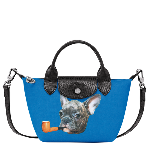 Longchamp x ToiletPaper XS Handbag , Blue - Canvas - View 1 of 5