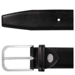 Longchamp Business Men's belt , Black - Leather