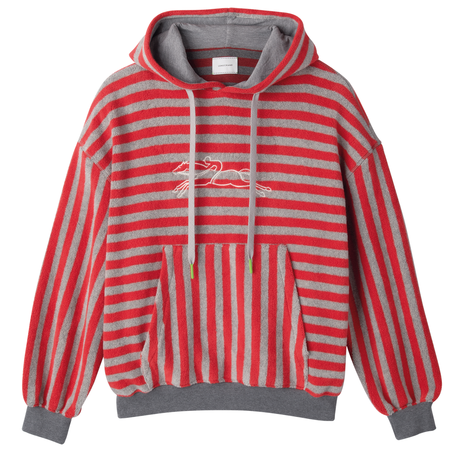 Red and white clearance striped hoodie mens