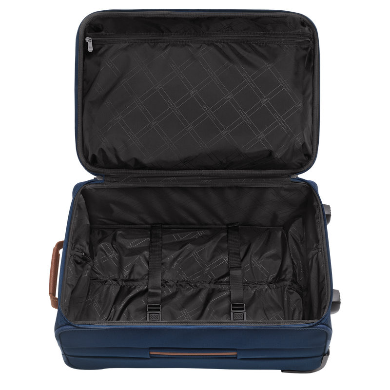 Boxford M Suitcase Blue - Recycled canvas | Longchamp US