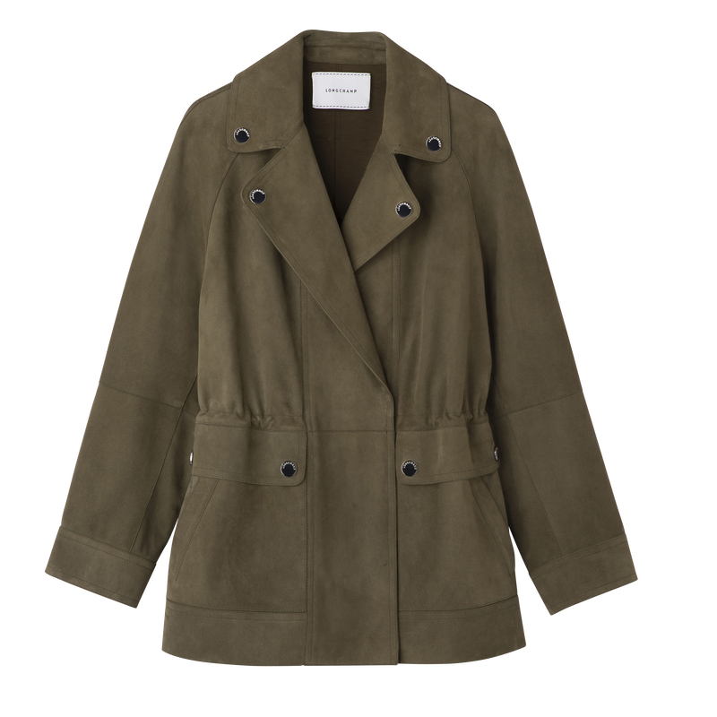 Safari jacket , Khaki - Leather  - View 1 of 6
