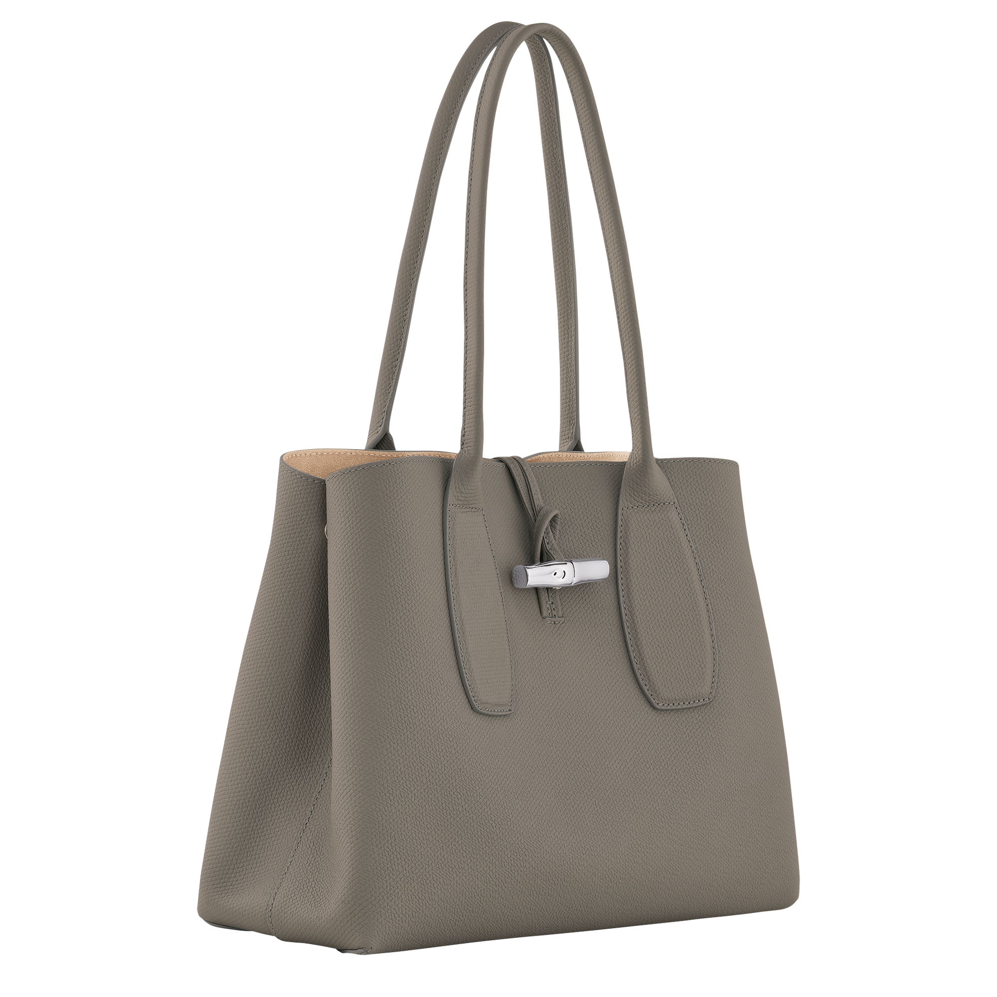 Roseau M Hobo bag Turtledove - Leather (10153HPNP55)