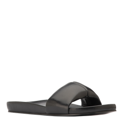 Roseau Mules , Black - Leather