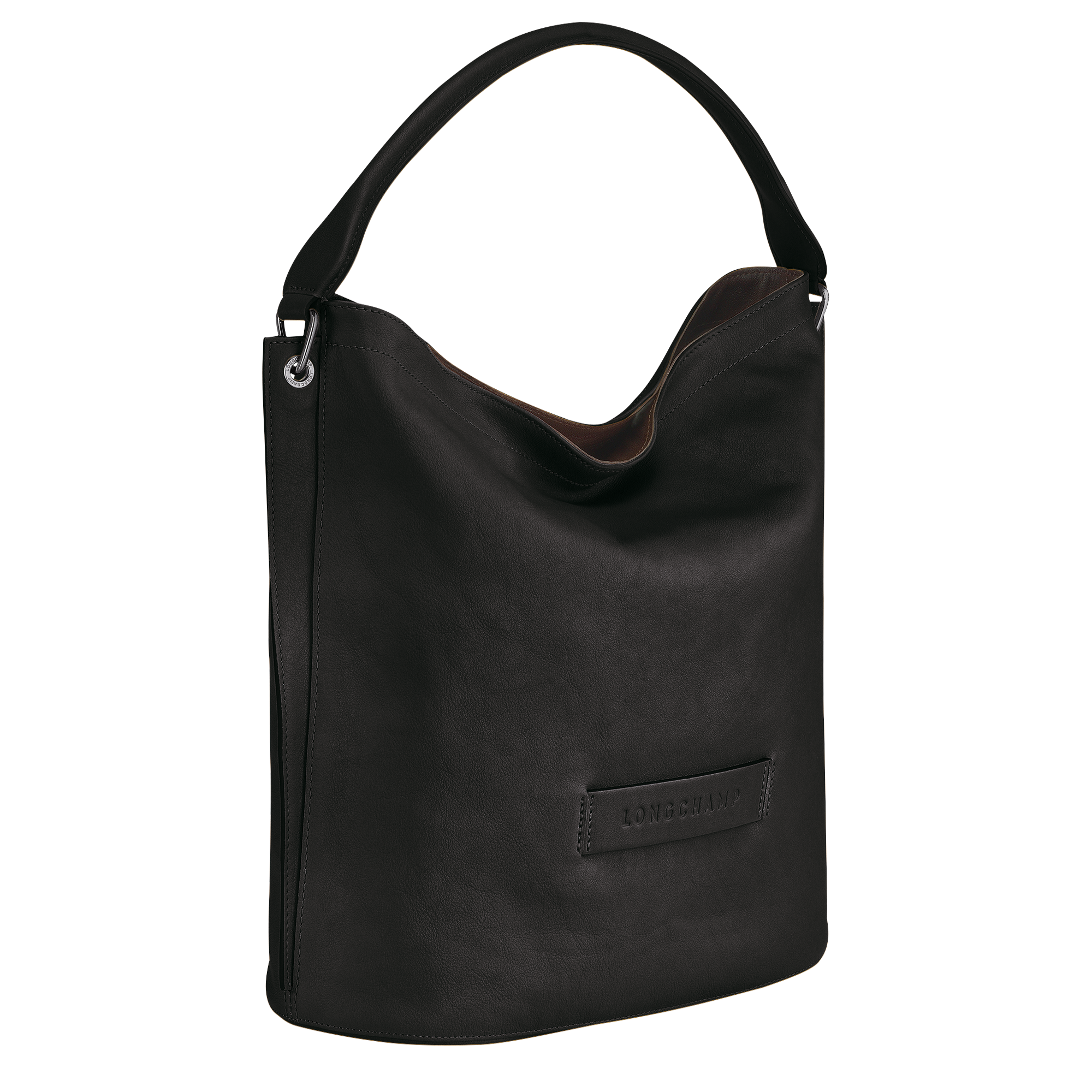 Hobo bag L, Black - View 3 of
6 - zoom in Longchamp 3D Hobo bag L, Black
