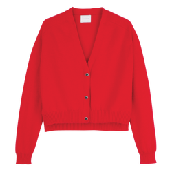 Cardigan , Red - Knit