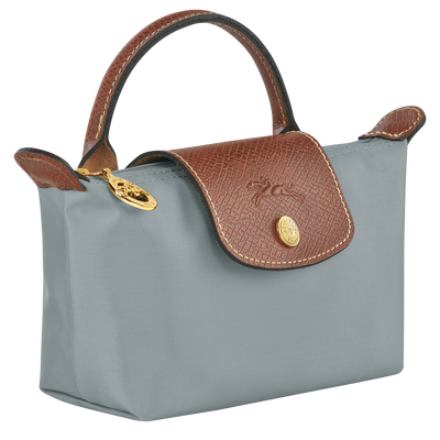 Le Pliage Original Pochette mit Henkel, Stahl