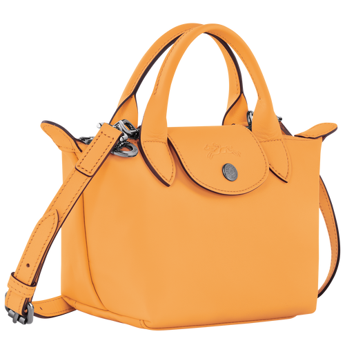 Le Pliage Xtra XS Handbag , Apricot - Leather - View 3 of 5